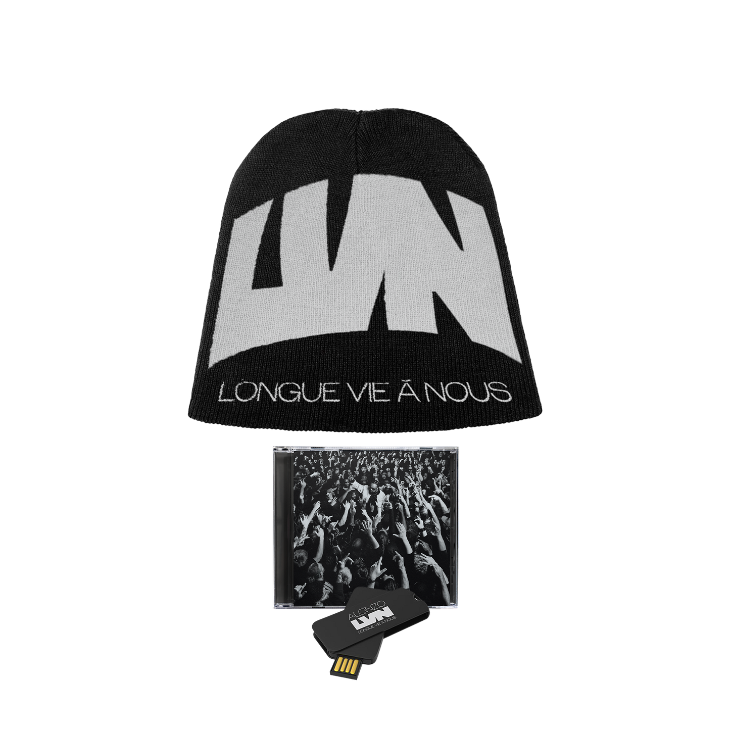 PACK BONNET "LVN" + CD + CLÉ USB